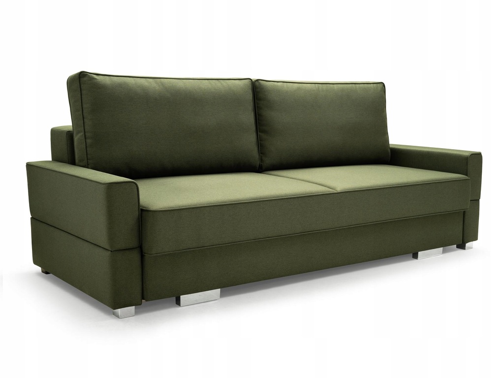Sofa Zielona Rozkładana Kanapa do Pokoju GR3