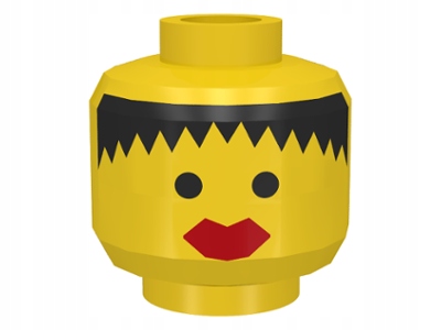 LEGO 3626bp40 GŁOWA PIRATKI FORESTWOMAN