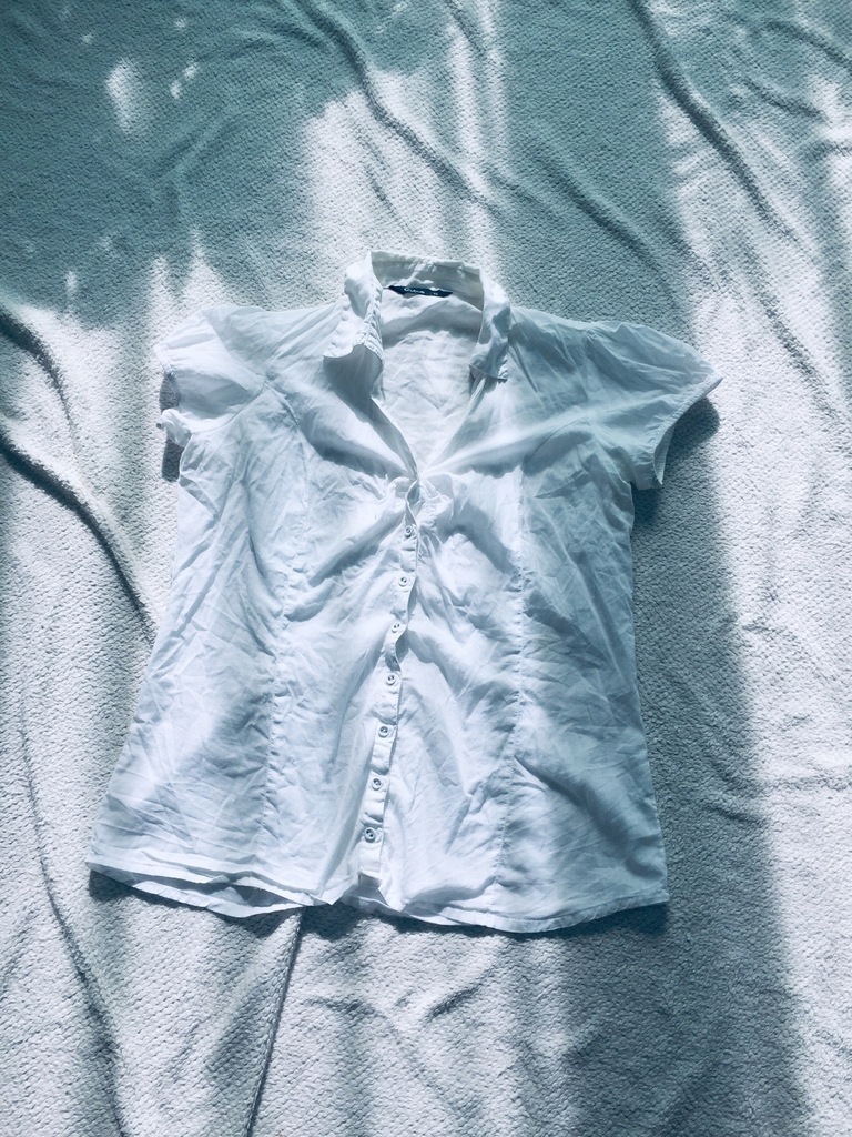 Cubus biała koszula z krótkim rękawem 42 XL