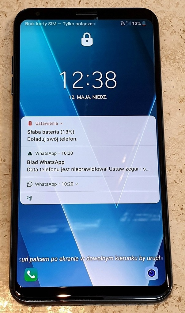 100% ORYGINAŁ LG V30 H930 Ramka Korpus Wyświetlacz