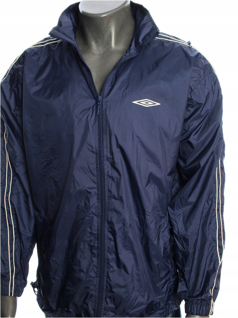 UMBRO Kurtka wiatrówka śliska logowana przeciwdeszczowa kaptur r. M