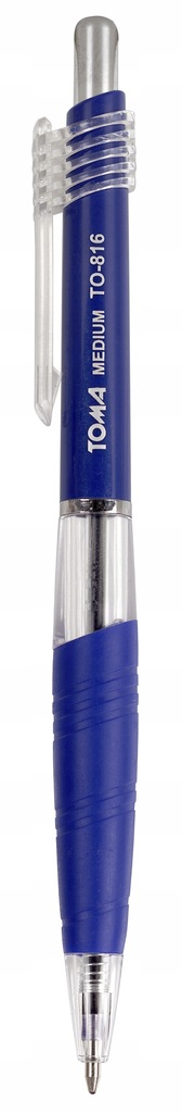 Długopis medium automatyczny niebieski 24 sztuki
