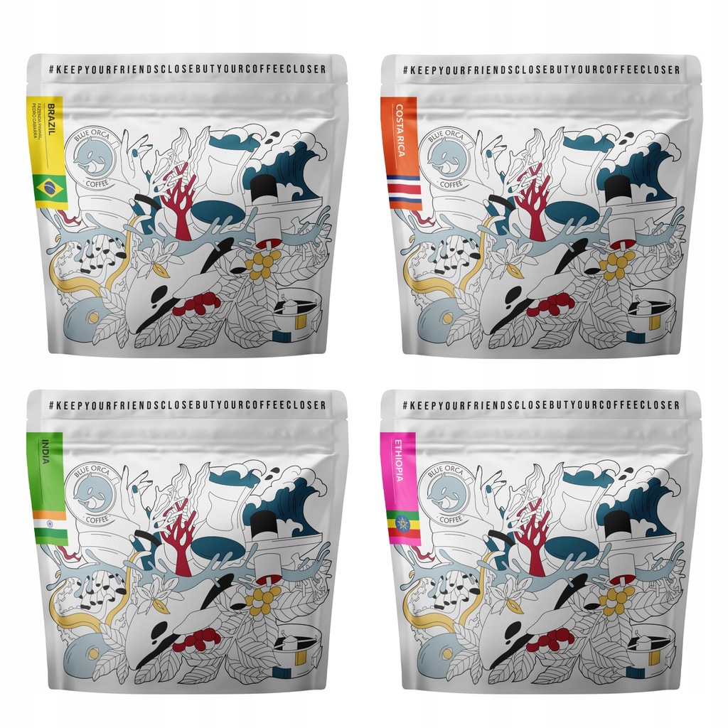 Kawa SPECIALTY Zestaw 4x200g Świeżo Palona