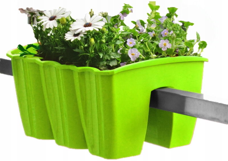 DONICZKA NA BALUSTRADĘ 40 CM LIMONKA BALKON