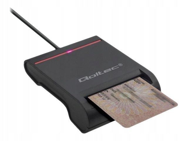 QOLTEC Smart chip ID card scanner USB 2.0 Plug&Play