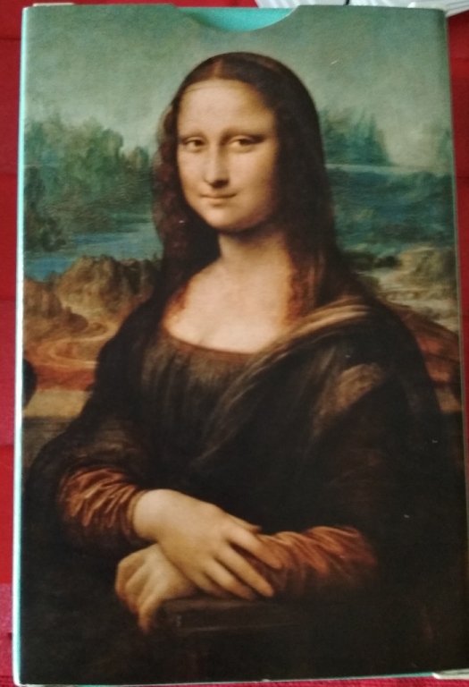 Oryginalne karty brydżowe z Louvre Mona Lisa