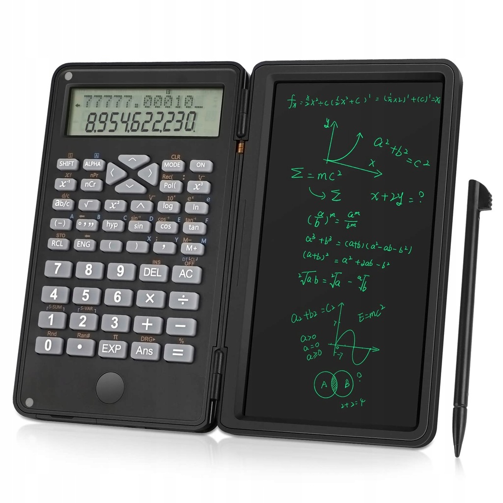 Achort Ultra cienki kalkulator naukowy LCD