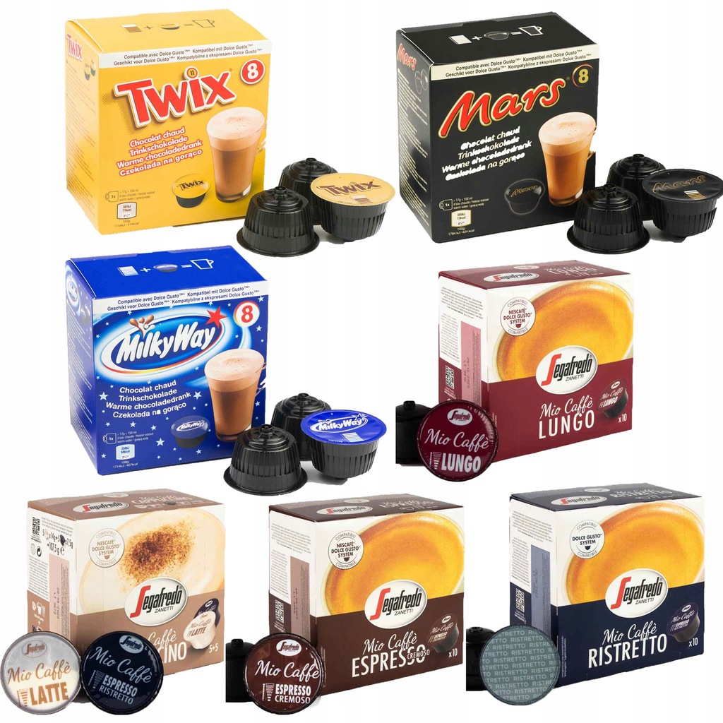 Kapsułki Dolce Gusto Twix Mars Zestaw Familijny - 8439916976