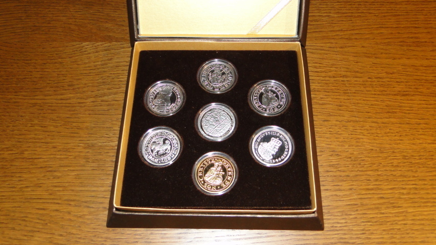 Kolekcja Replik Krolewskich Monet Polskich srebro