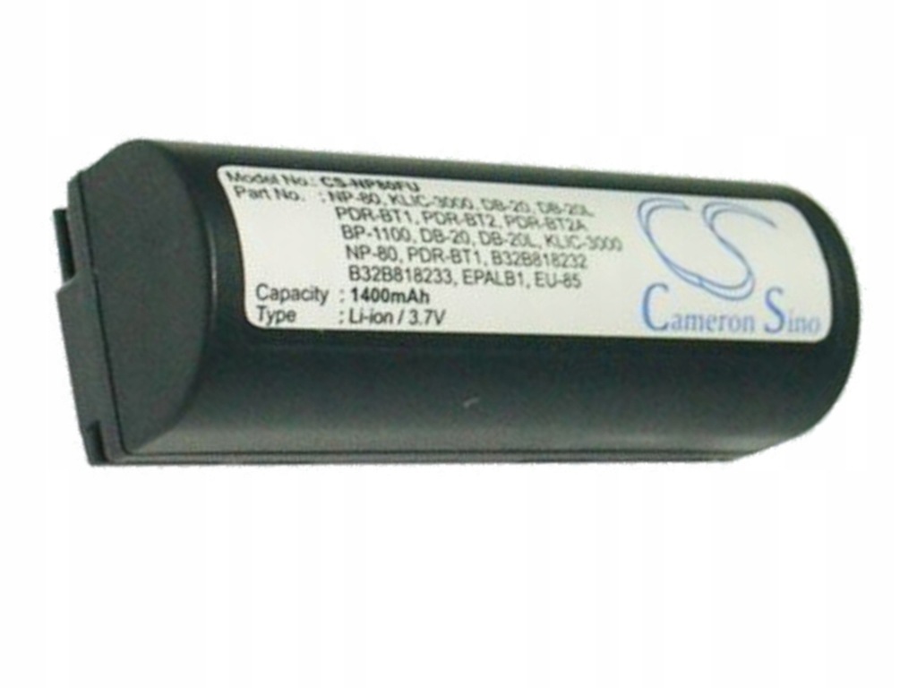 Bateria CS-NP80FU do Kodak KLIC-3000