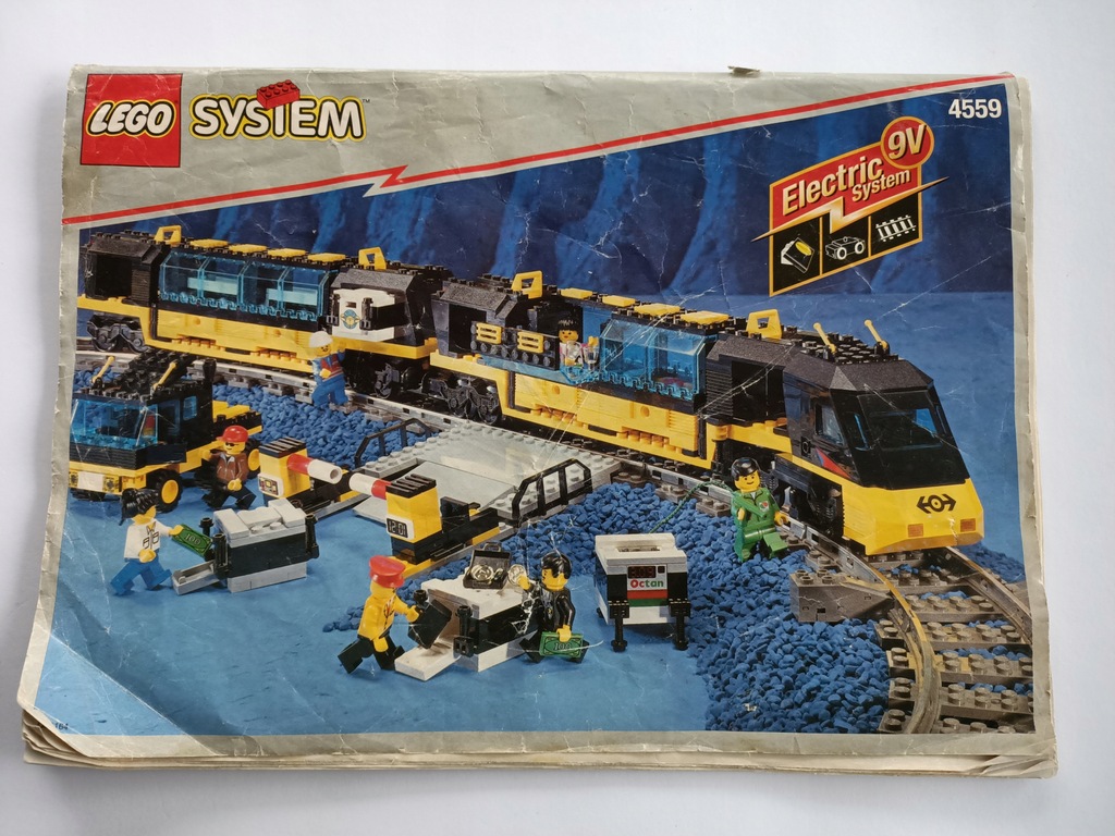 LEGO tory pociąg 9V kolejka elektryczna 4559