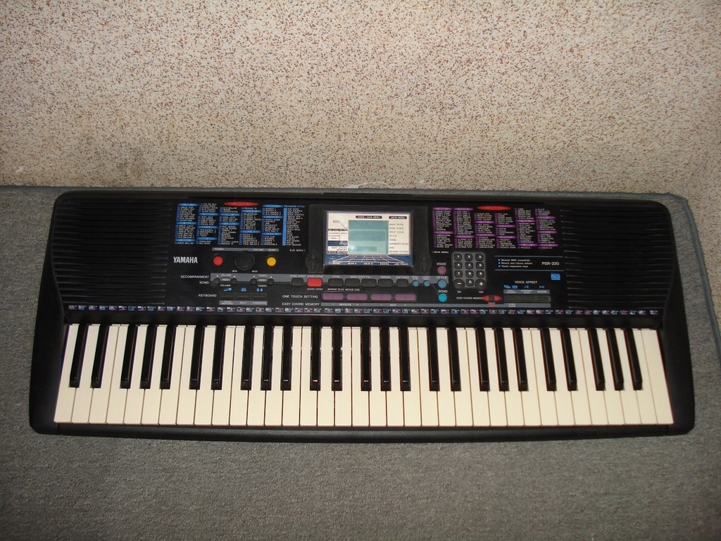 Keyboard YAMAHA PSR-220 organy syntezator LCD MIDI