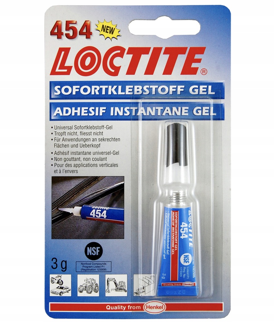 LOCTITE 454 Klej błyskawiczny cyjanoakrylowy 3ml