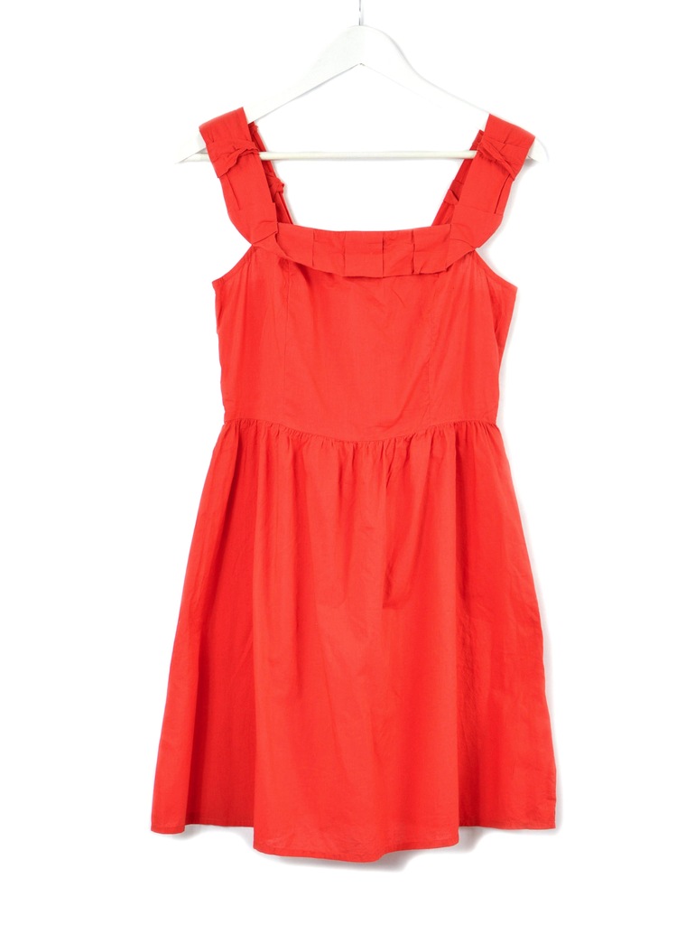 Sukienka ASOS czerwona bawełna lato 38 M