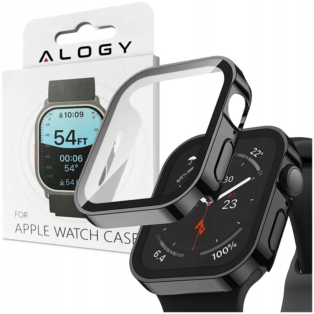 Obudowa ochronna z szkłem Alogy Protector Case 2w1 nakładka etui do Apple W