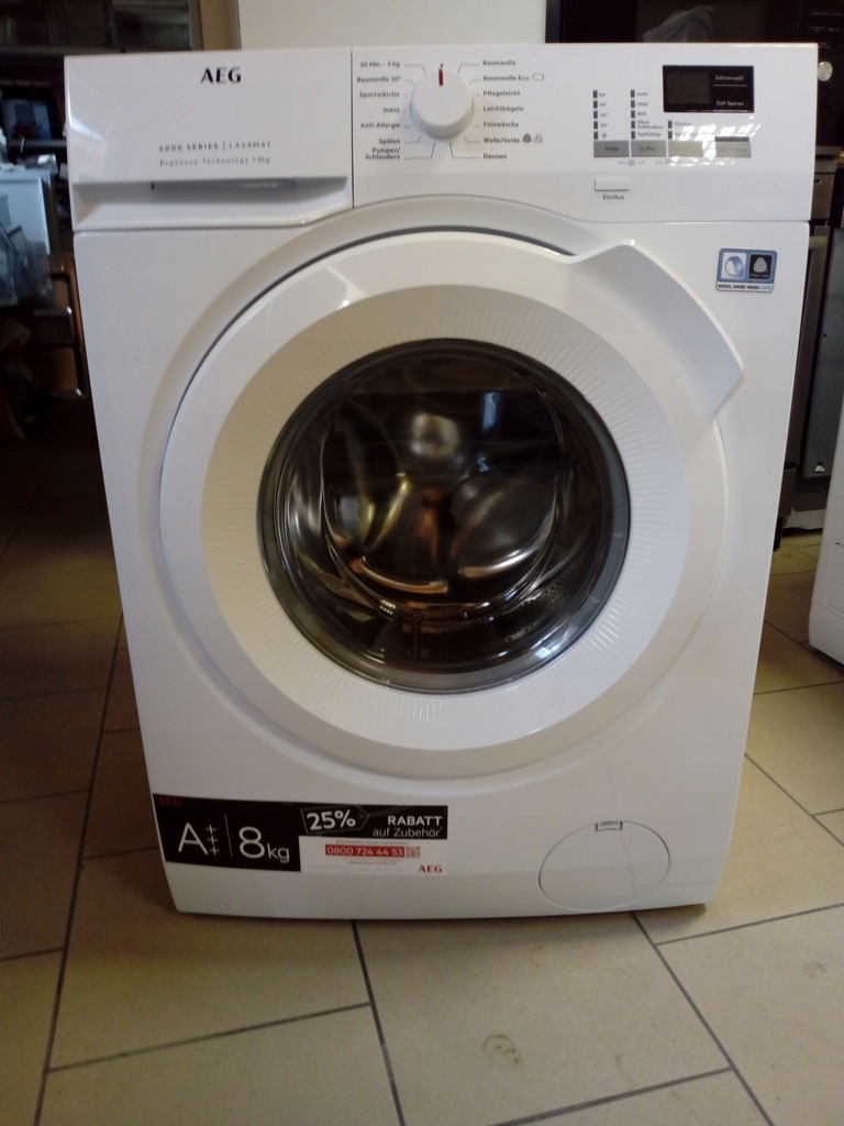 PRALKA AEG 8KG 1400OBR/MIN A+++ ProSense