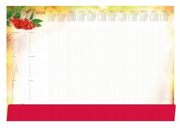 PLANER 2024 B3 Z LISTWĄ JARZĘBINA