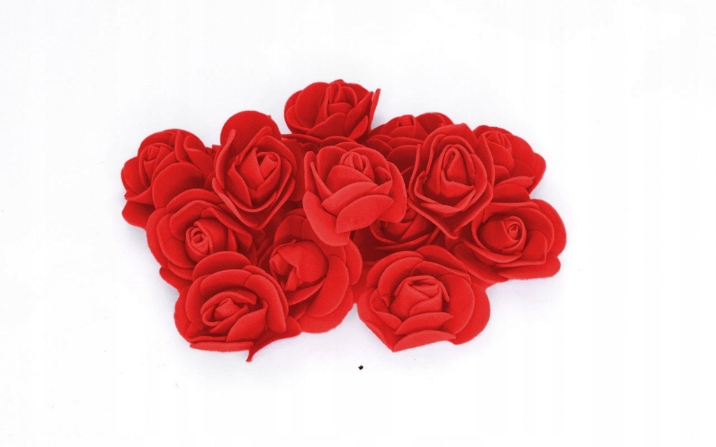 Kwiaty Różyczki piankowe Róże 500 szt - Czerwone