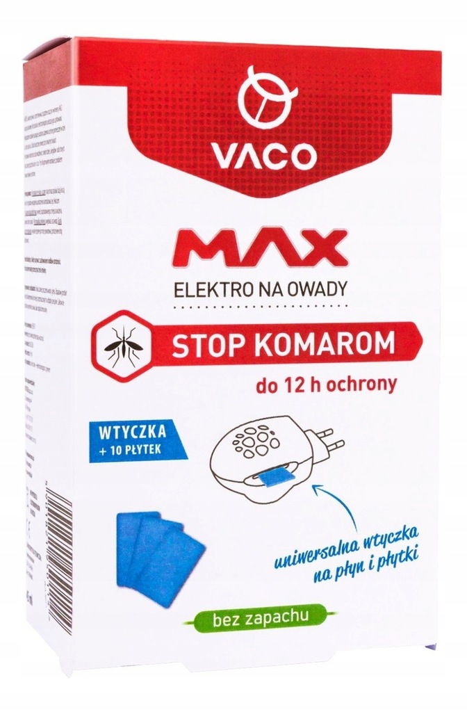 Vaco Elektro na owady max Płytki 10szt.