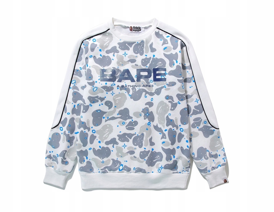 Bluza BAPE biała moro 9802394549 oficjalne archiwum Allegro