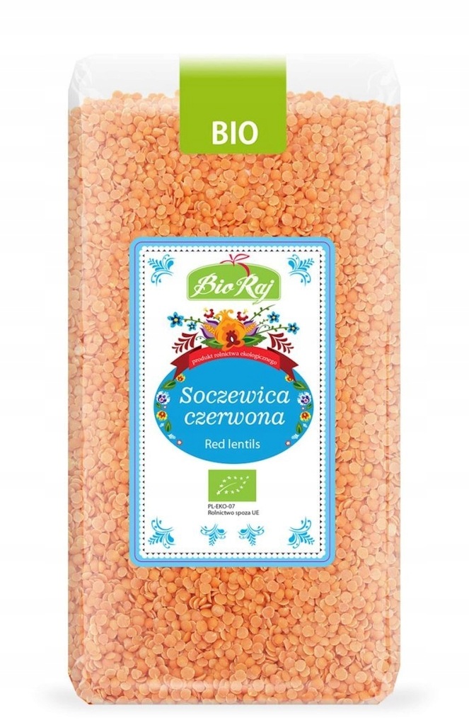 SOCZEWICA CZERWONA BIO 500 G