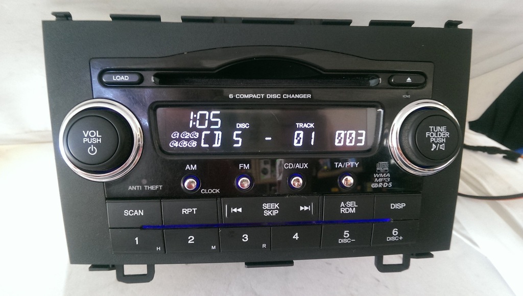 HONDA CRV III RADIO CD MP3 39100SWAG202M1 +kod