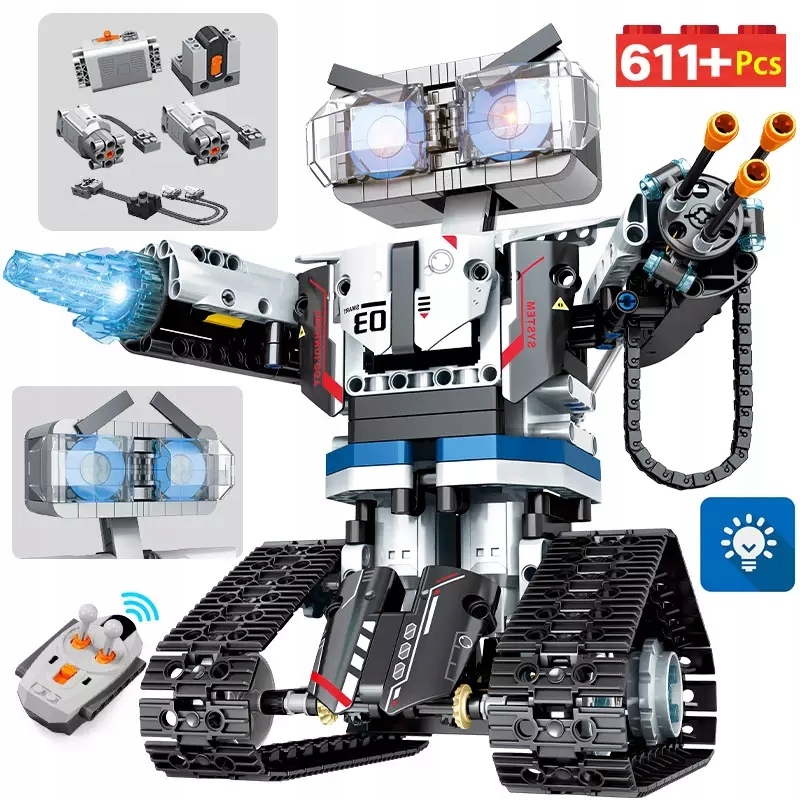 Technic ROBOT EDUKACYJNY+PILOT,611 EL LEGO KLOCKI