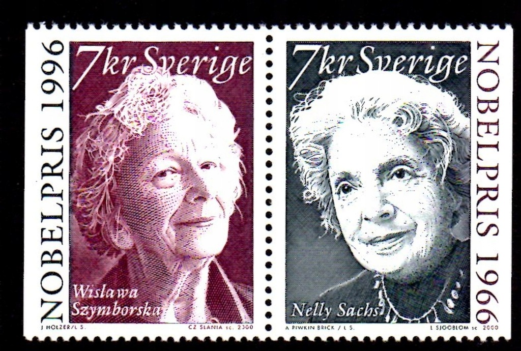 Szwecja Fi. 3937 wydanie wspólne Szymborska NOBEL