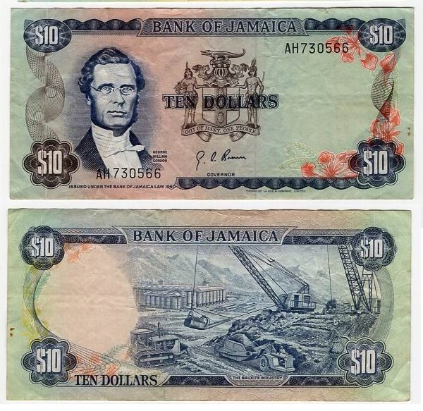 JAMAJKA 1976 10 DOLLARS