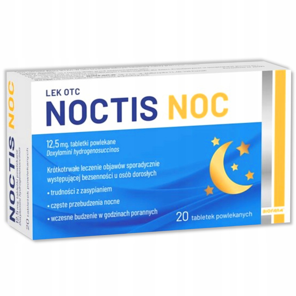 Noctis Noc 12,5 mg 20 tabletek USZKODZONE OPAKOWANIE KARTONOWE