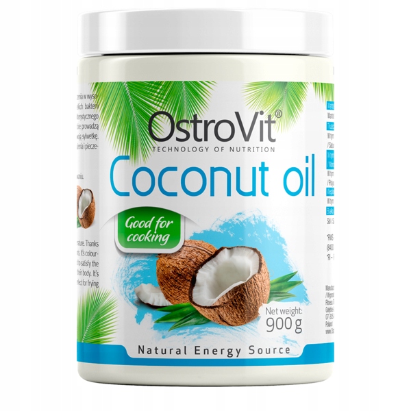 OstroVit Coconut Oil 400g olej kokosowy rafinowany