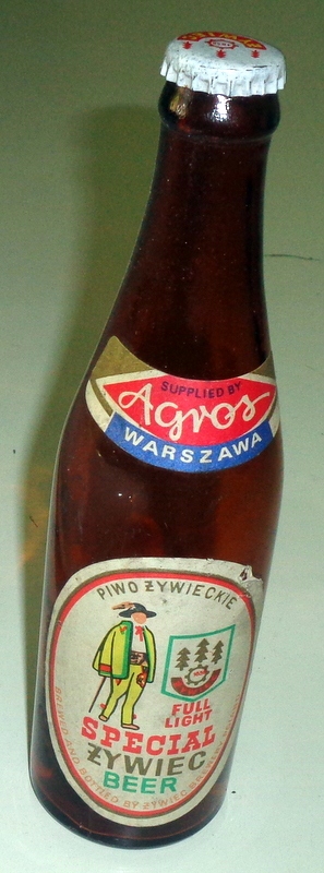 ŻYWIEC BEER AGROS Piwo Eksportowe -stara butelka.