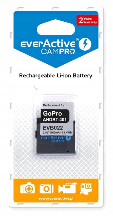 Bateria CamPro do GoPro HERO 4 Black Edition GW24