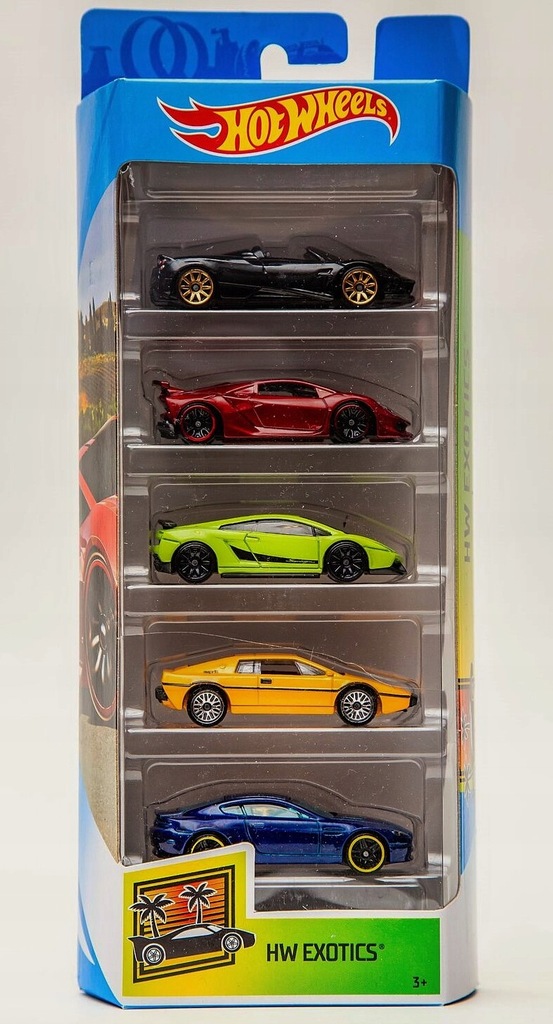 ZESTAW HOT WHEELS AUTKA SAMOCHODZIKI 5 PAK - FYL17