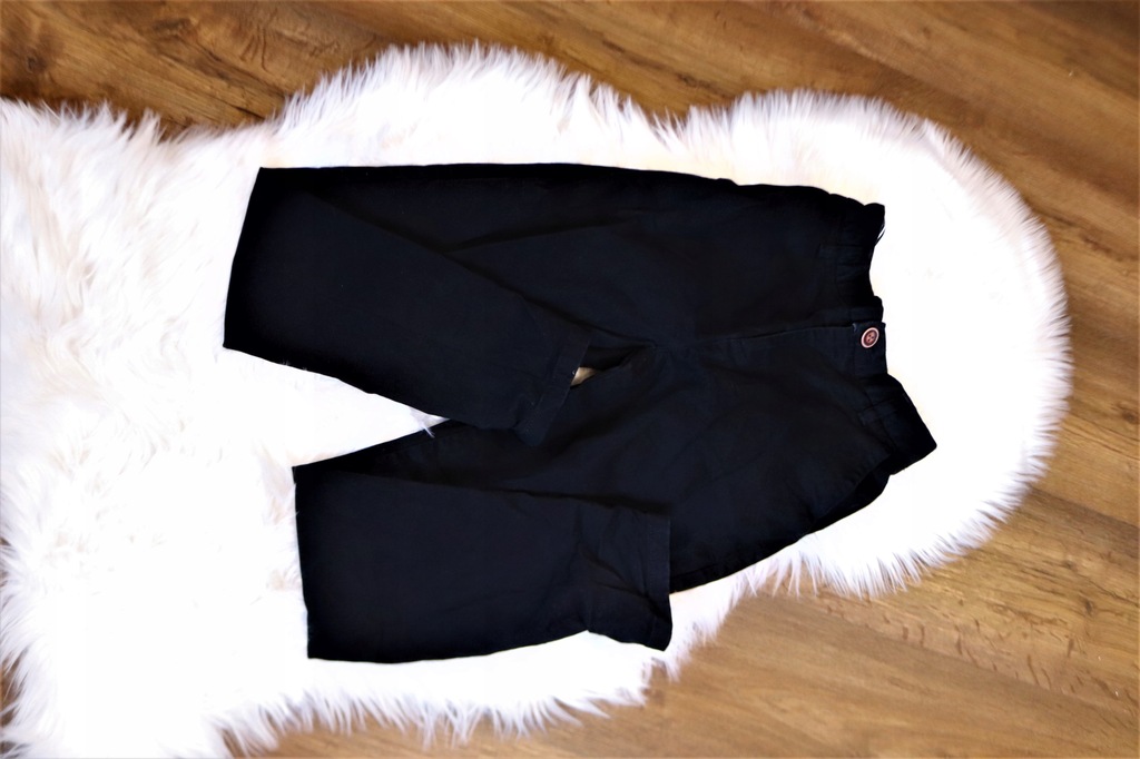 NEXT czarne eleganckie spodnie 152cm bawełniane