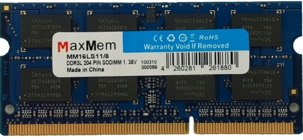 Купить 8 ГБ DDR3 SODIMM 12800S 1,35 В PC3L Пожизненная гарантия!: отзывы, фото, характеристики в интерне-магазине Aredi.ru