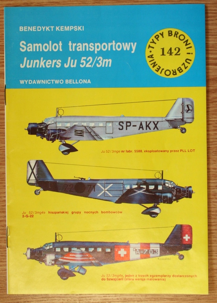 TBiU 142 Samolot transportowy Junkers Ju 52/3m