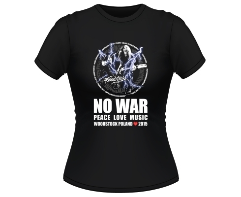 Koszulka damska Woodstock 2015 - Wojnie nie