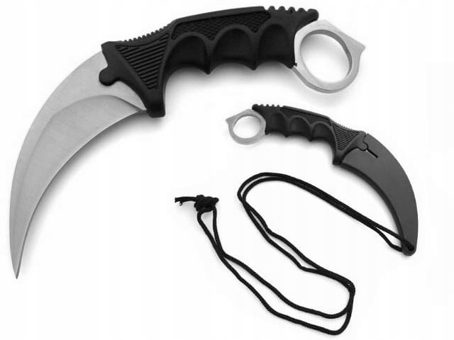 BSH Nóż Karambit CS:GO Sieni N-062B z czarnym pokrowcem na szyje
