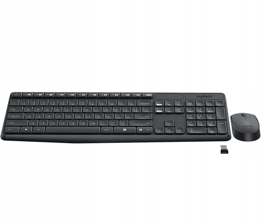 Logitech MK235 Wireless Keyboard and Mouse Combo klawiatura USB Rosyjski Sz