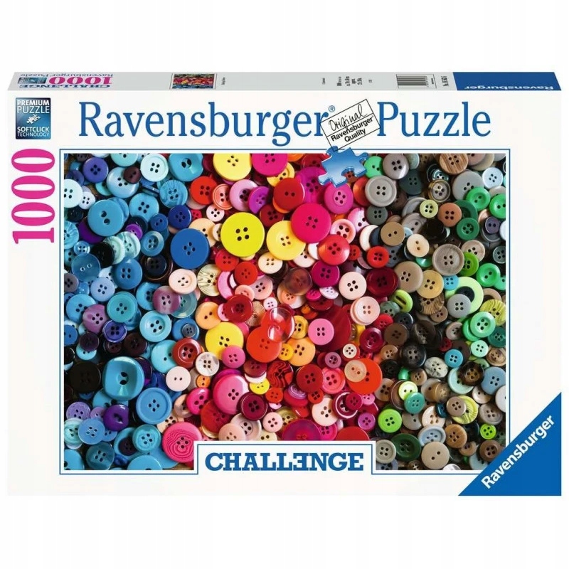 Puzzle 1000 elementów Challange, Kolorowe