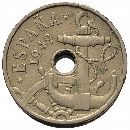 62323. Hiszpania - 50 centymów - 1949r.