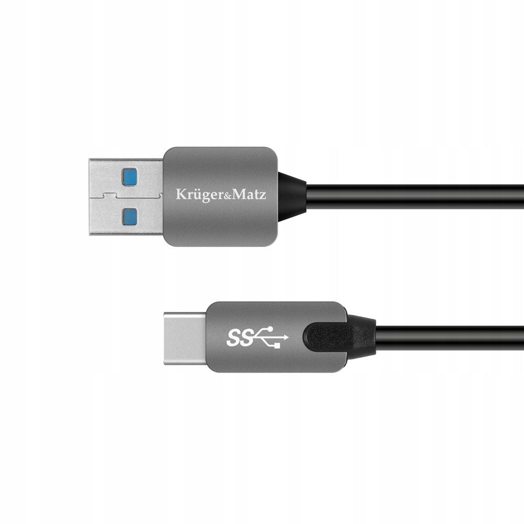 Kabel USB wtyk 3.0 - wtyk typu C 5 Gbps 1 m Kruger&Matz