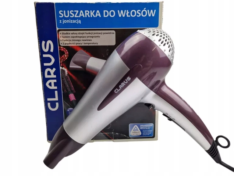 SUSZARKA DO WŁOSÓW Z JONIZACJĄ CLARUS HD-5341