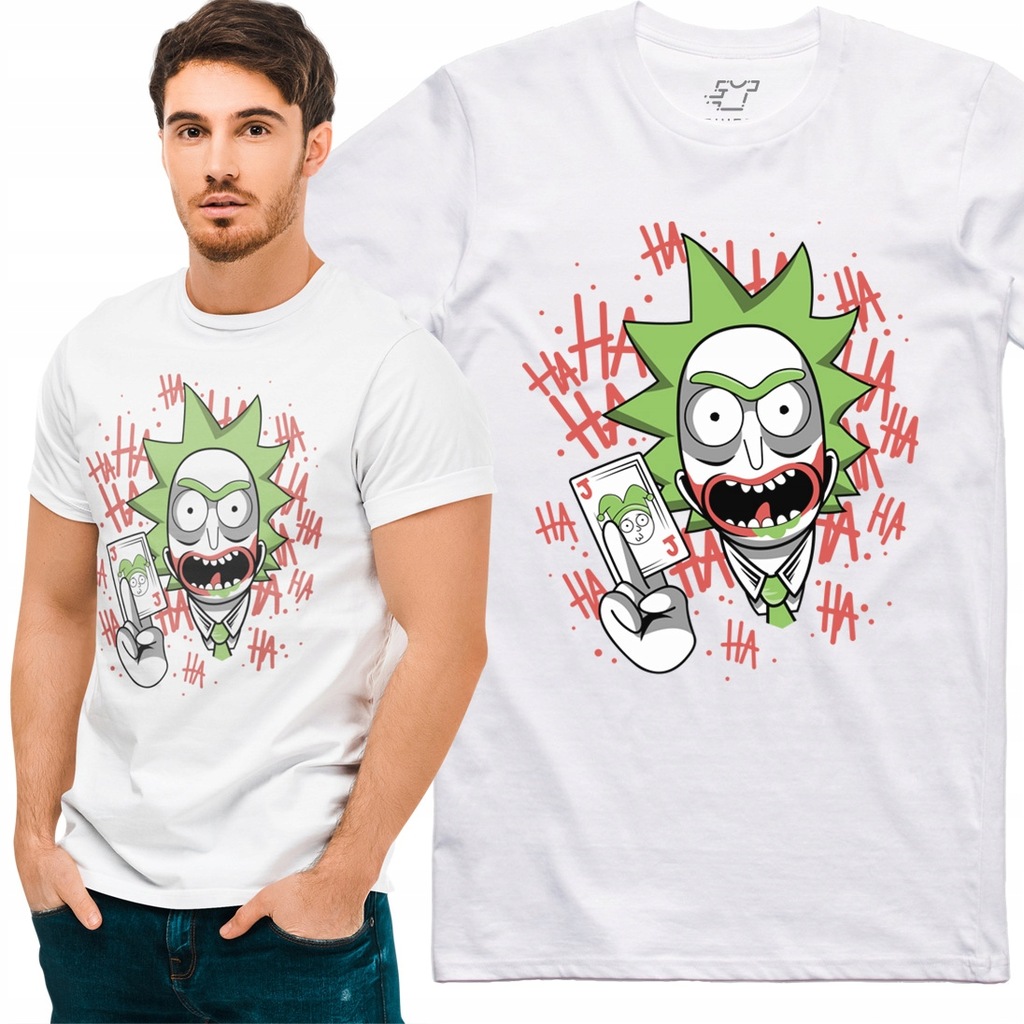 Koszulka T-shirt Rick and Morty Joker Karty S