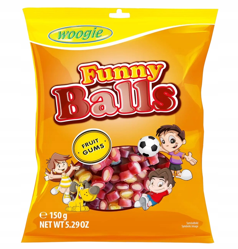 Woogie Funny Balls Żelki 150 g