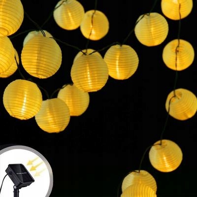 LAMPKI SOLARNE LED Z LAMPIONAMI