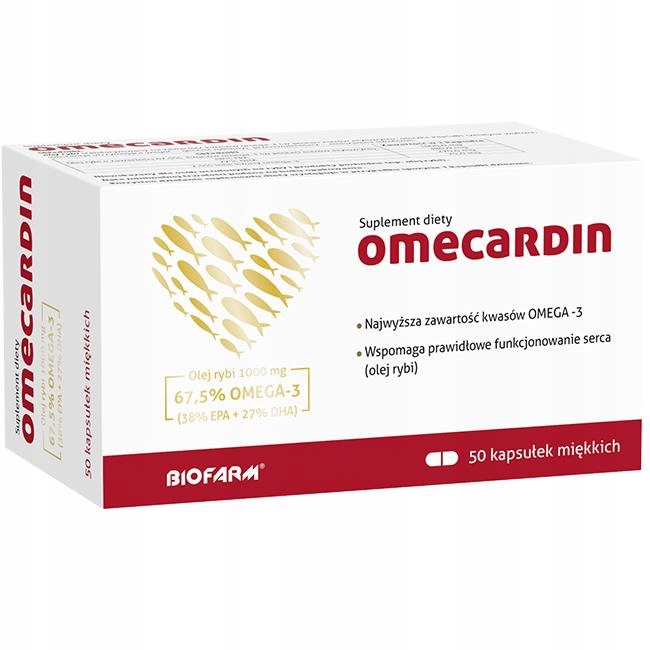 Omecardin Omega3 na serce i cholesterol 50x 11912974418 oficjalne