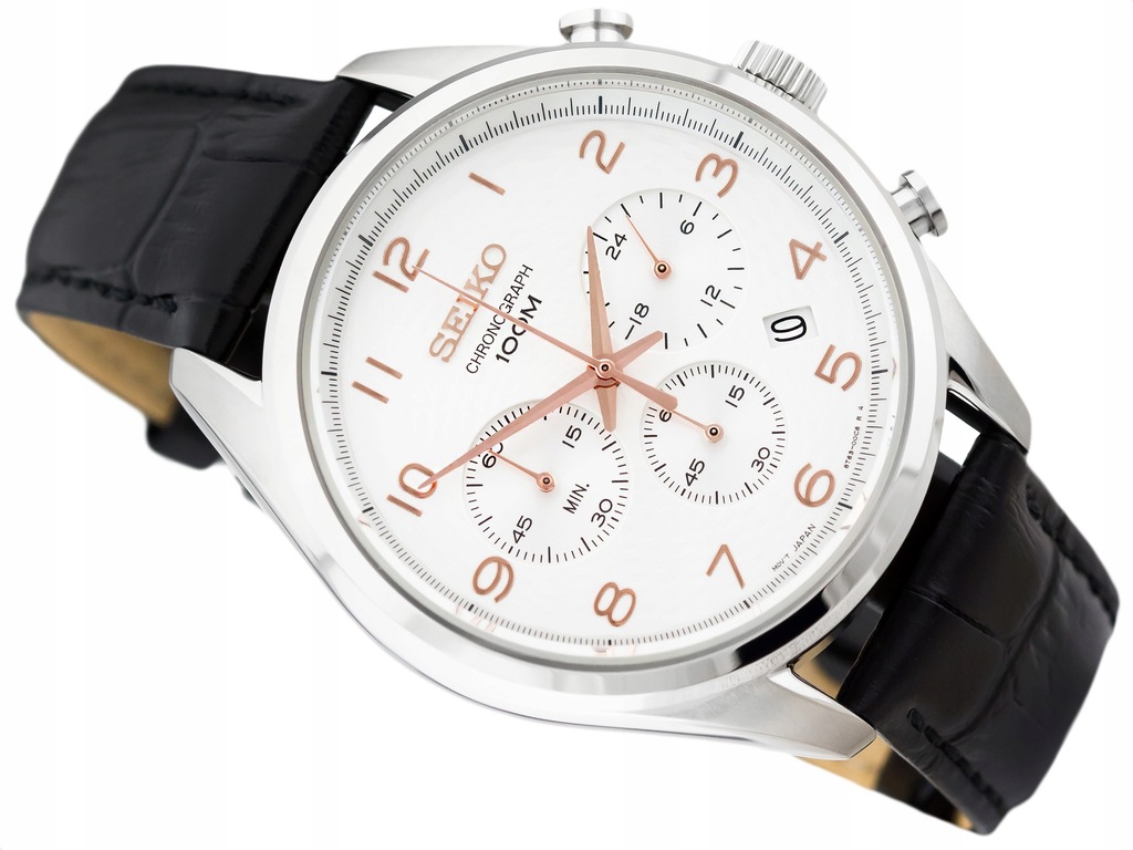 M SKI ZEGAREK SEIKO SSB227P1 CHRONOGRAF DATA 100M 7678227099 oficjalne archiwum Allegro