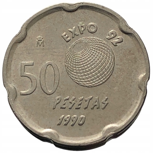 62381. Hiszpania - 50 peset - 1990r.